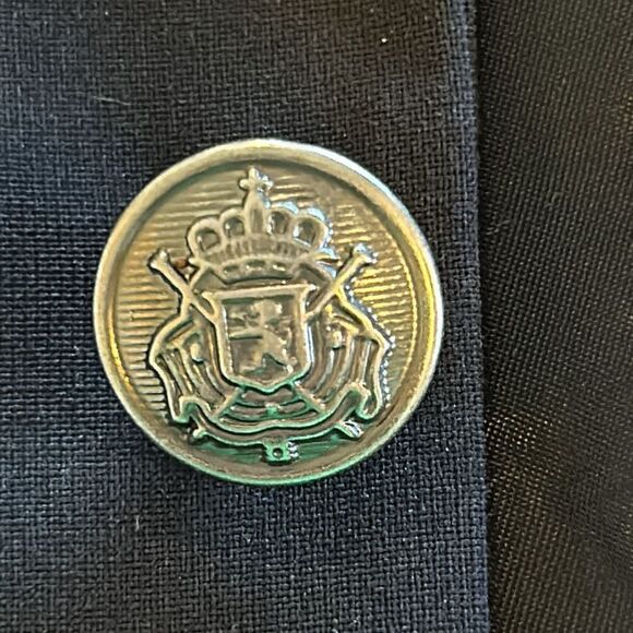 Michael Kors Mens Navy Blue Center Vent 2 Button Blazer - Picture 5 of 6